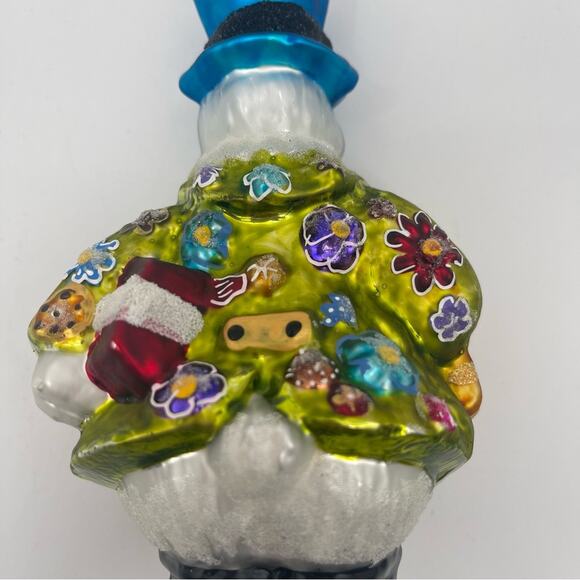 CHRISTOPHER RADKO Glass Ornament White Rabbit Glass Easter Alice Mad Hatter - Picture 10 of 14